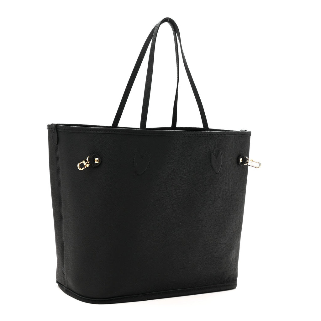 Monogram Calfskin Neo Neverfull Inside Out MM Black