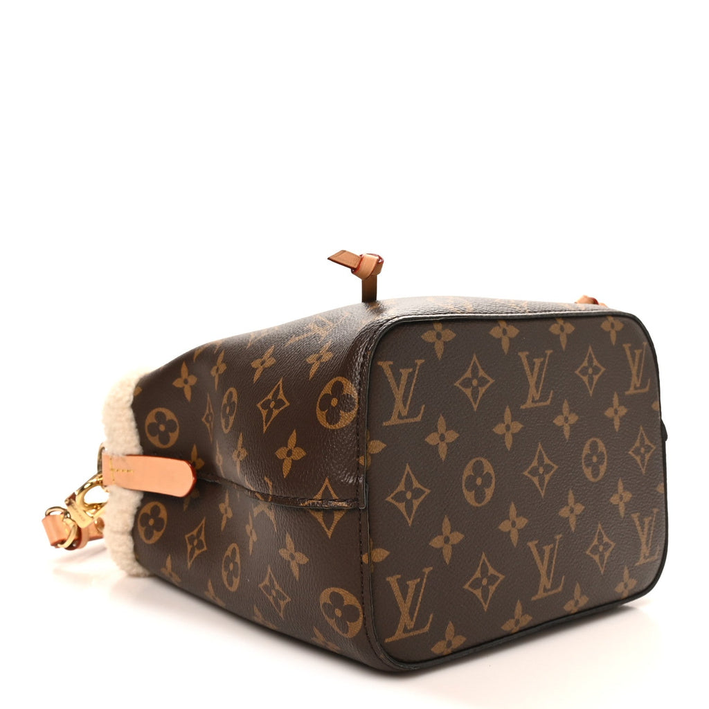 Monogram Shearling Cozygram Neonoe BB