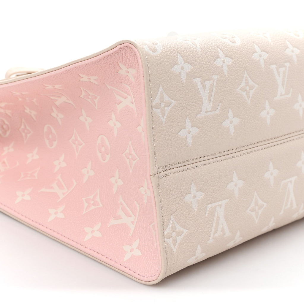 Empreinte Monogram Spring In The City Onthego MM Beige Pink Yellow