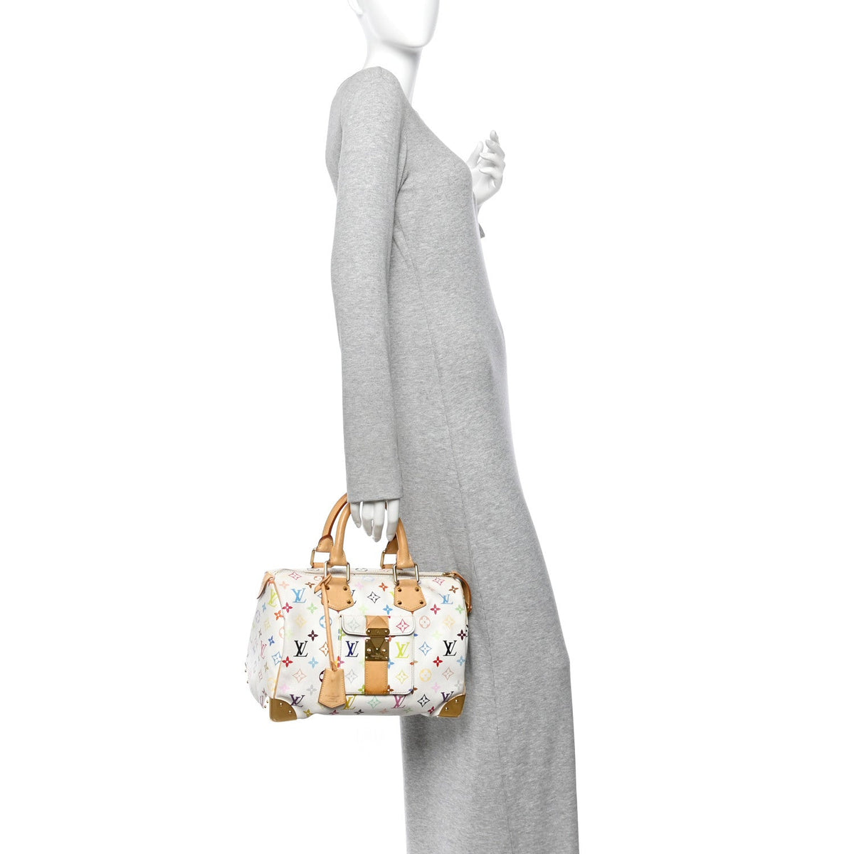 Monogram Multicolor Speedy 30 White