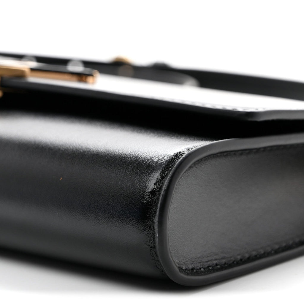Calfskin LV Wallet On Chain Capucines Black