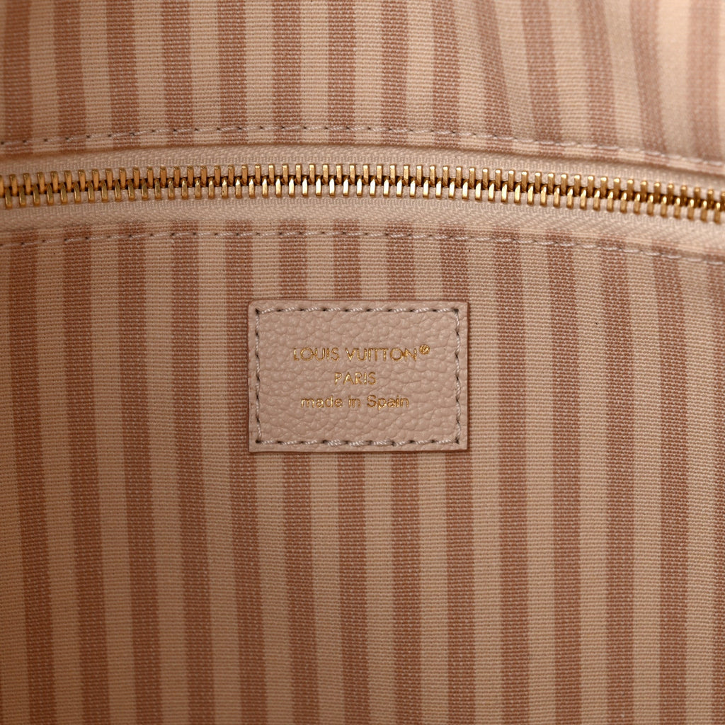 Monogram Debossed Neverfull MM Eden