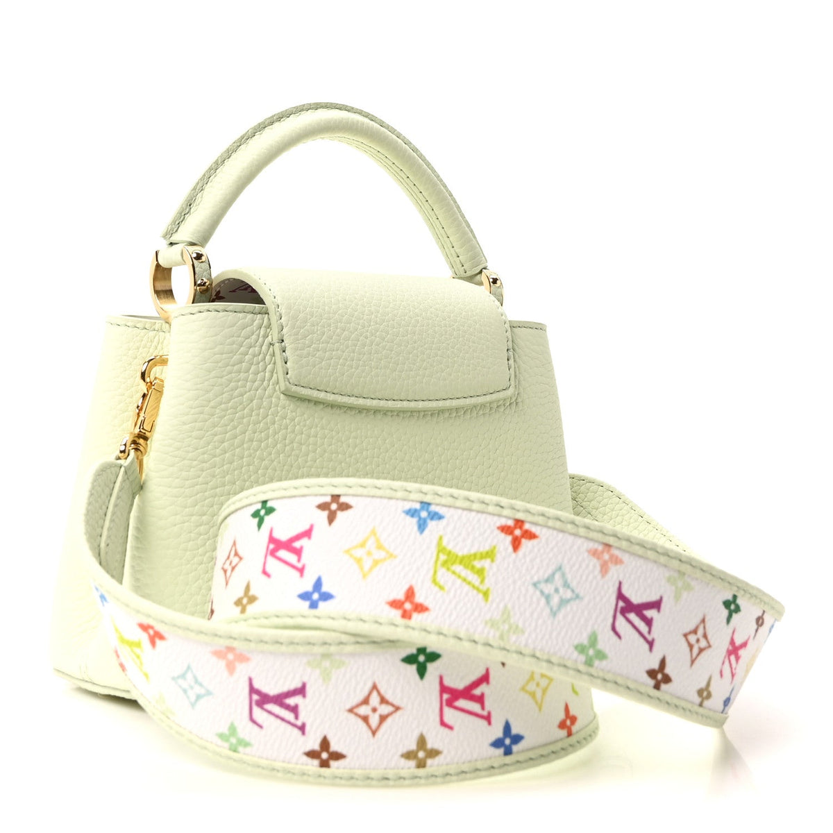 LV X TM Taurillon Mini Capucines Vert d’Eau Green