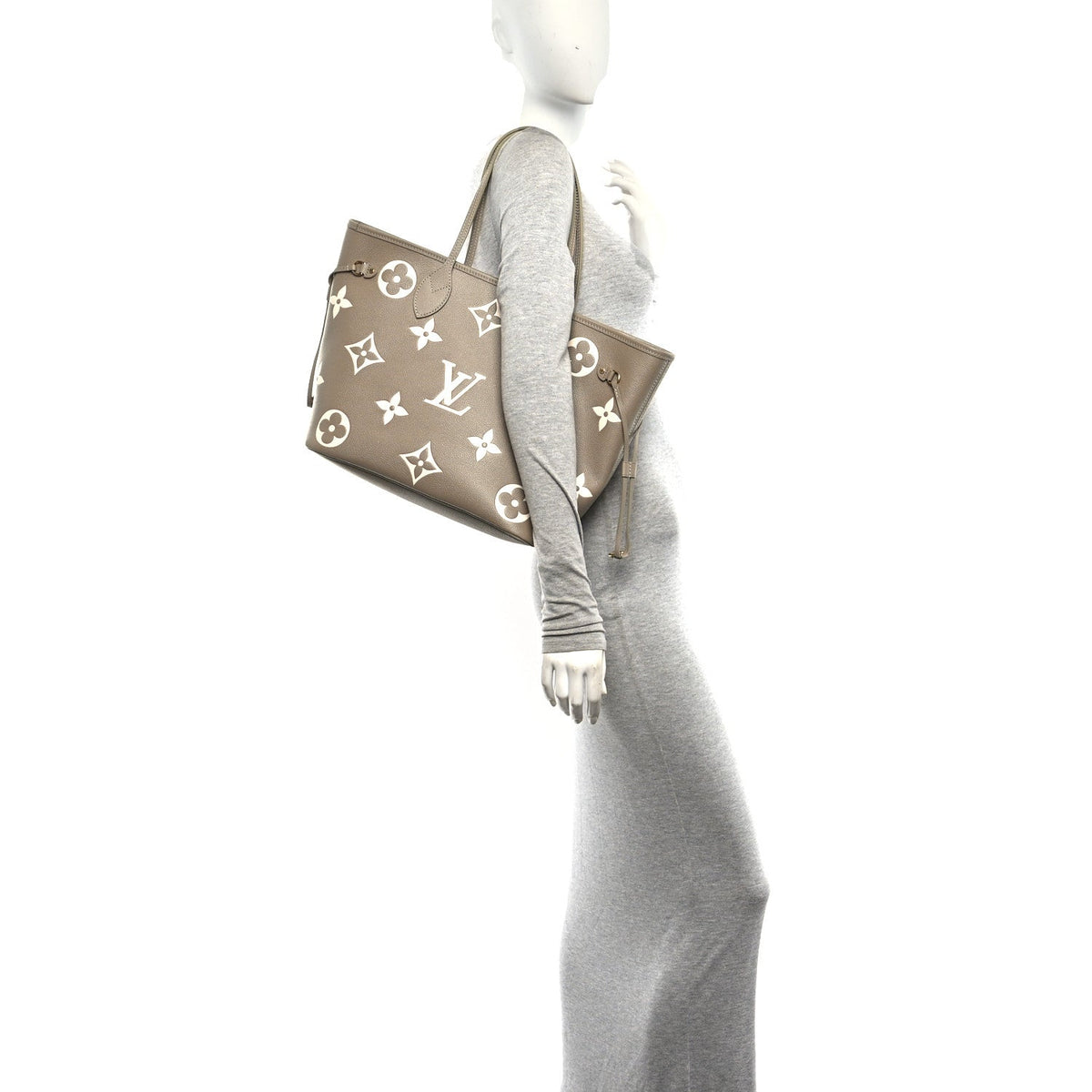 Empreinte Monogram Giant Neverfull MM Khaki Cream