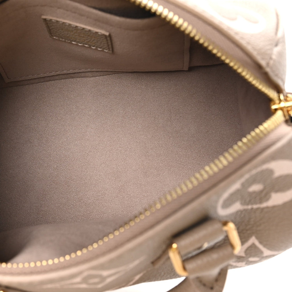 Empreinte Monogram Giant Speedy Bandouliere 20 Creme Beige