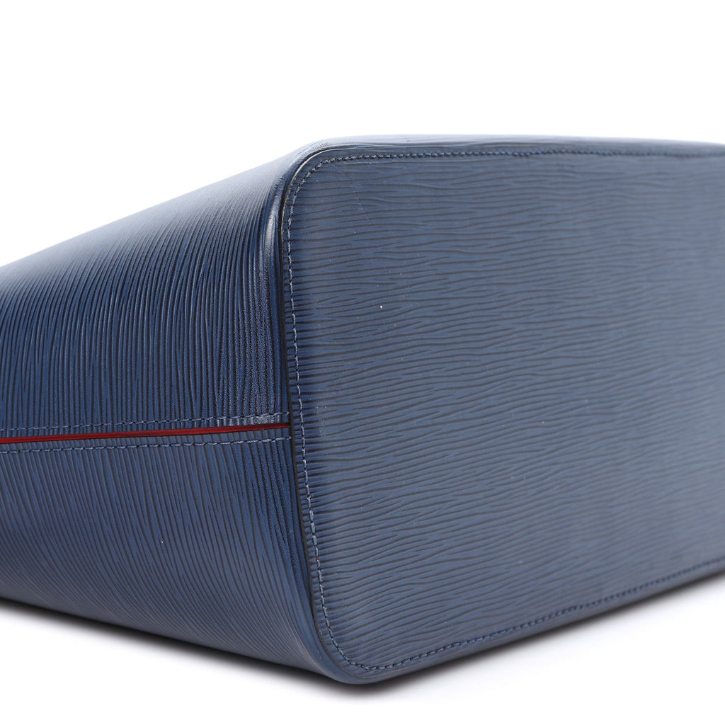 Epi Neverfull MM Indigo Coquelicot