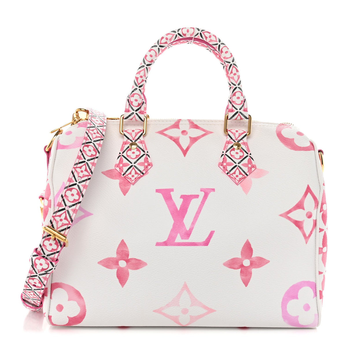 Monogram Giant By The Pool 2.0 Speedy Bandouliere 25 Rose