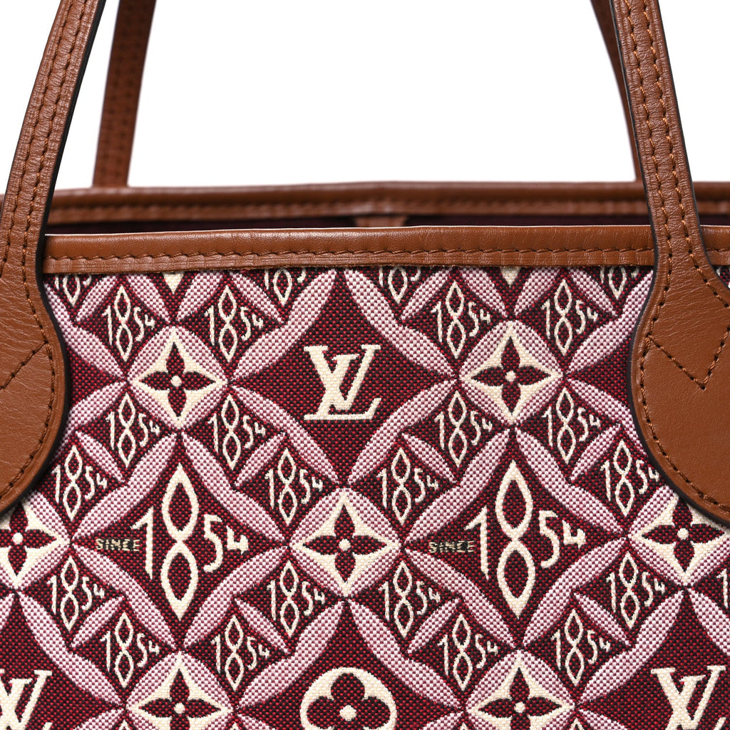 Jacquard Since 1854 Neverfull MM Bordeaux