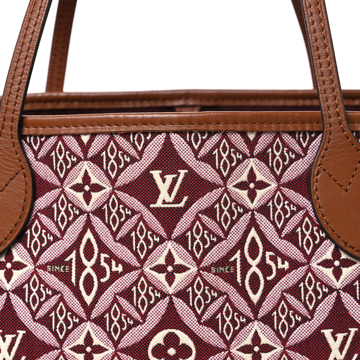 Jacquard Since 1854 Neverfull MM Bordeaux