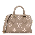 Empreinte Monogram Giant Speedy Bandouliere 20 Creme Beige