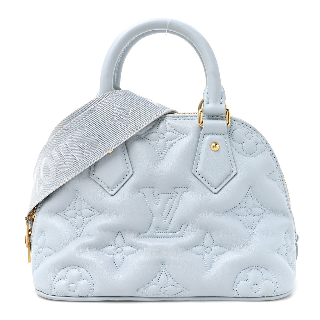 Calfskin Bubblegram Alma BB Ice Blue