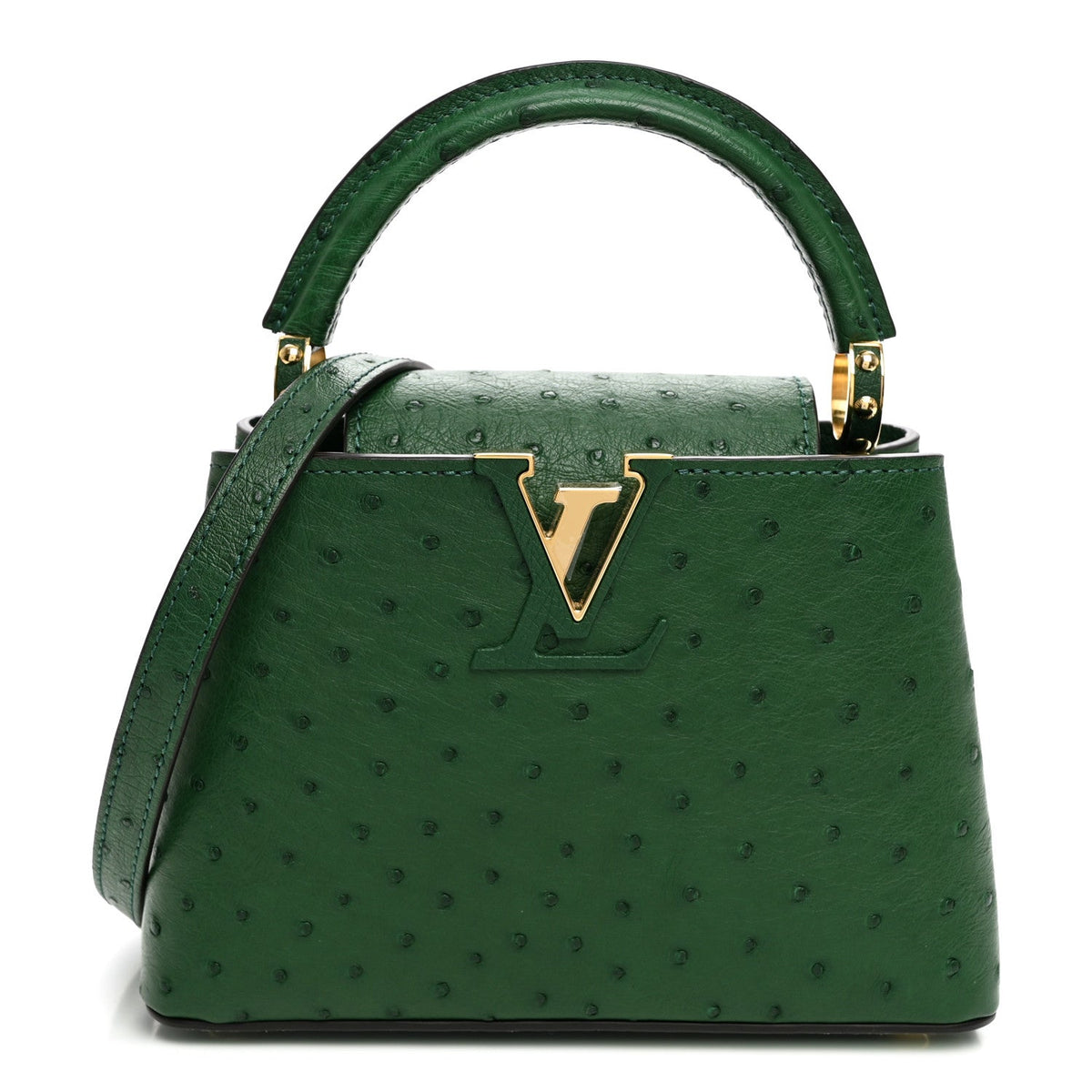 Ostrich Capucines Mini Mint
