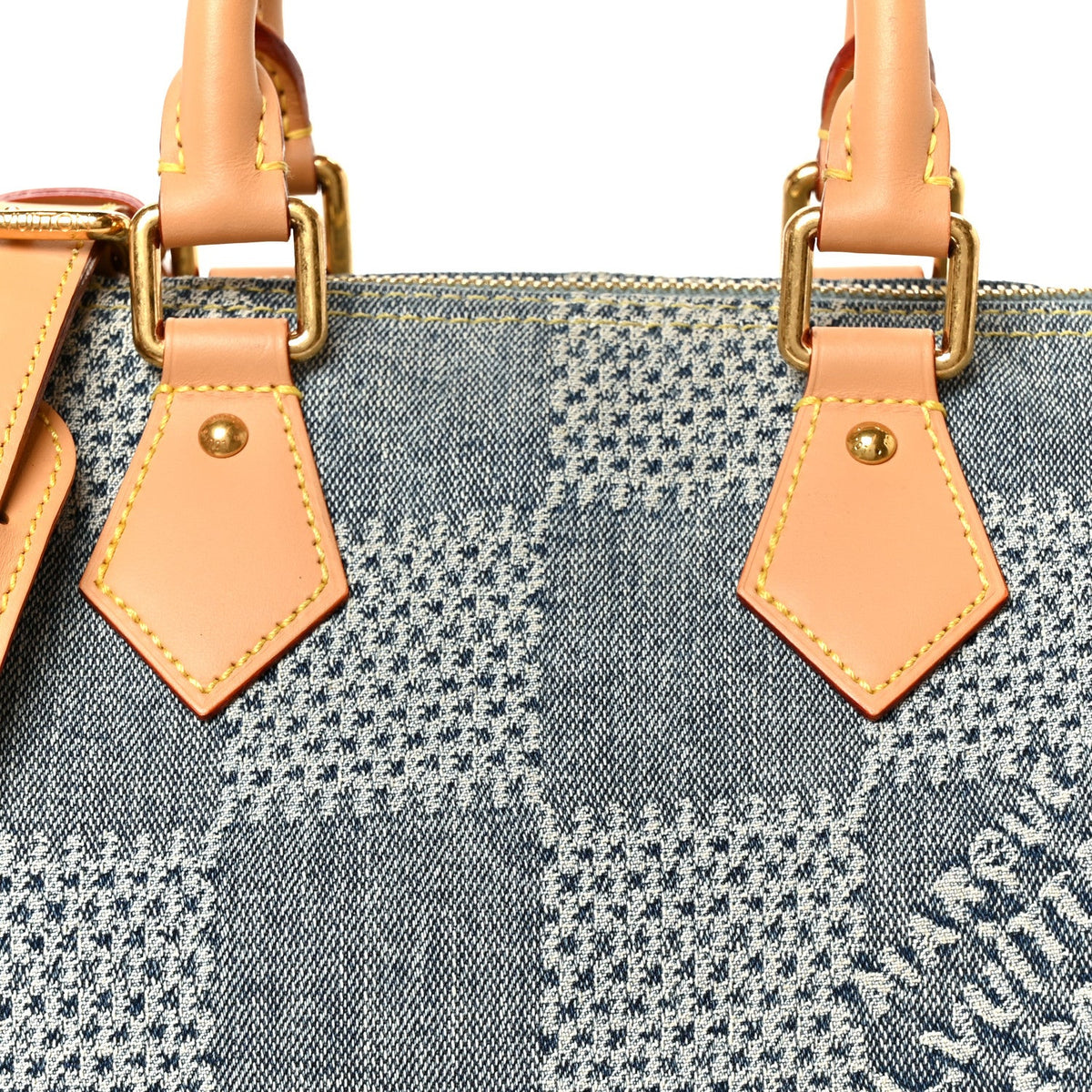 Damier Denim 3D Speedy Bandouliere 25 Bleu