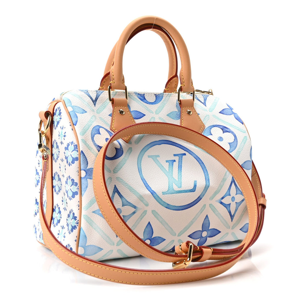 Monogram Tiles By The Pool Speedy Bandouliere 25 Lagoon Blue