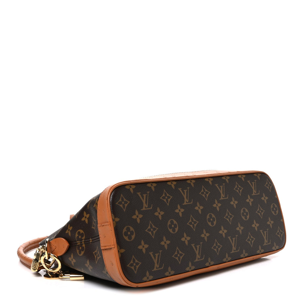 Monogram Ostrich Alma Soft MM Celebration