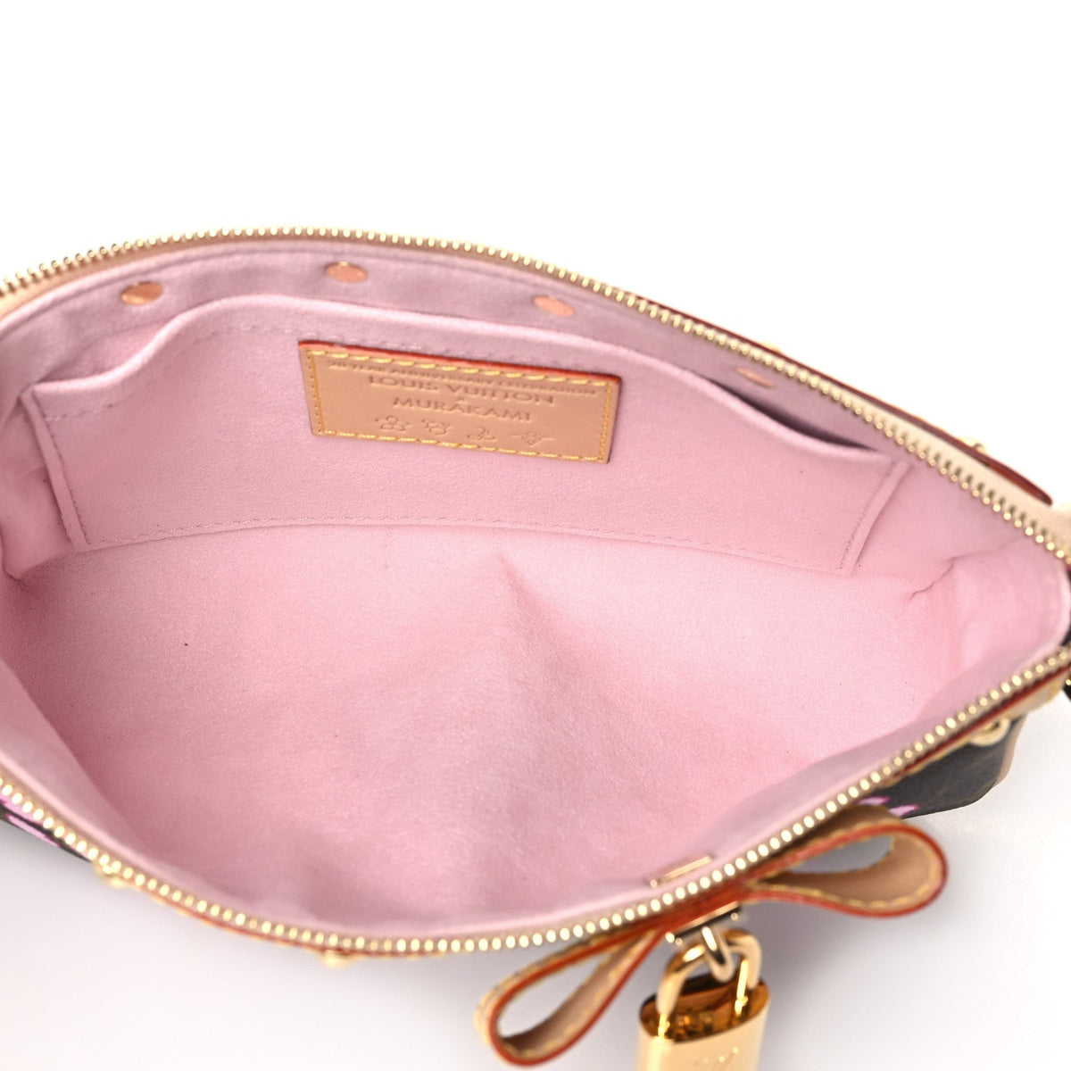 LV X TM Monogram Cherry Blossom Pochette Accessories Sakura Brown