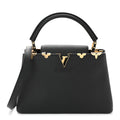Taurillon Embellished Flower Crown Capucines MM Black