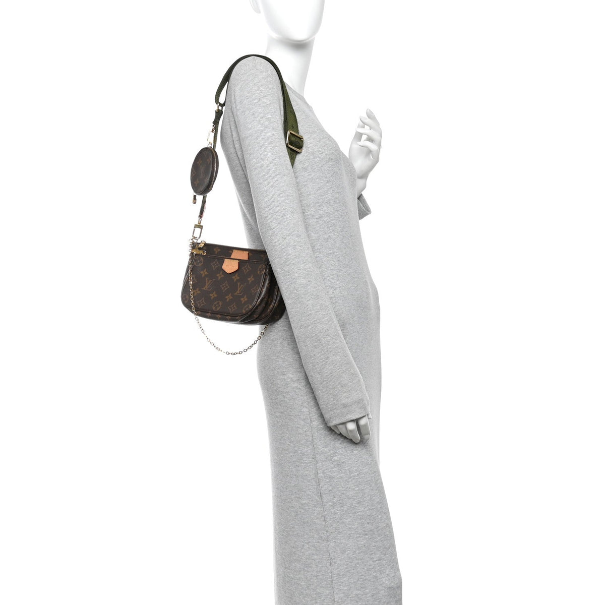 Monogram Multi Pochette Accessories Kaki