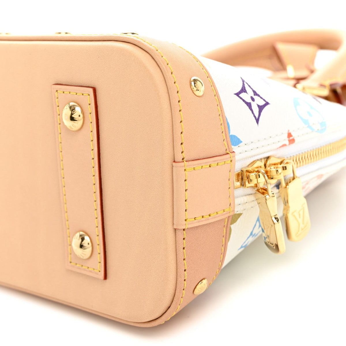 LV x TM Monogram Multicolor Alma BB White