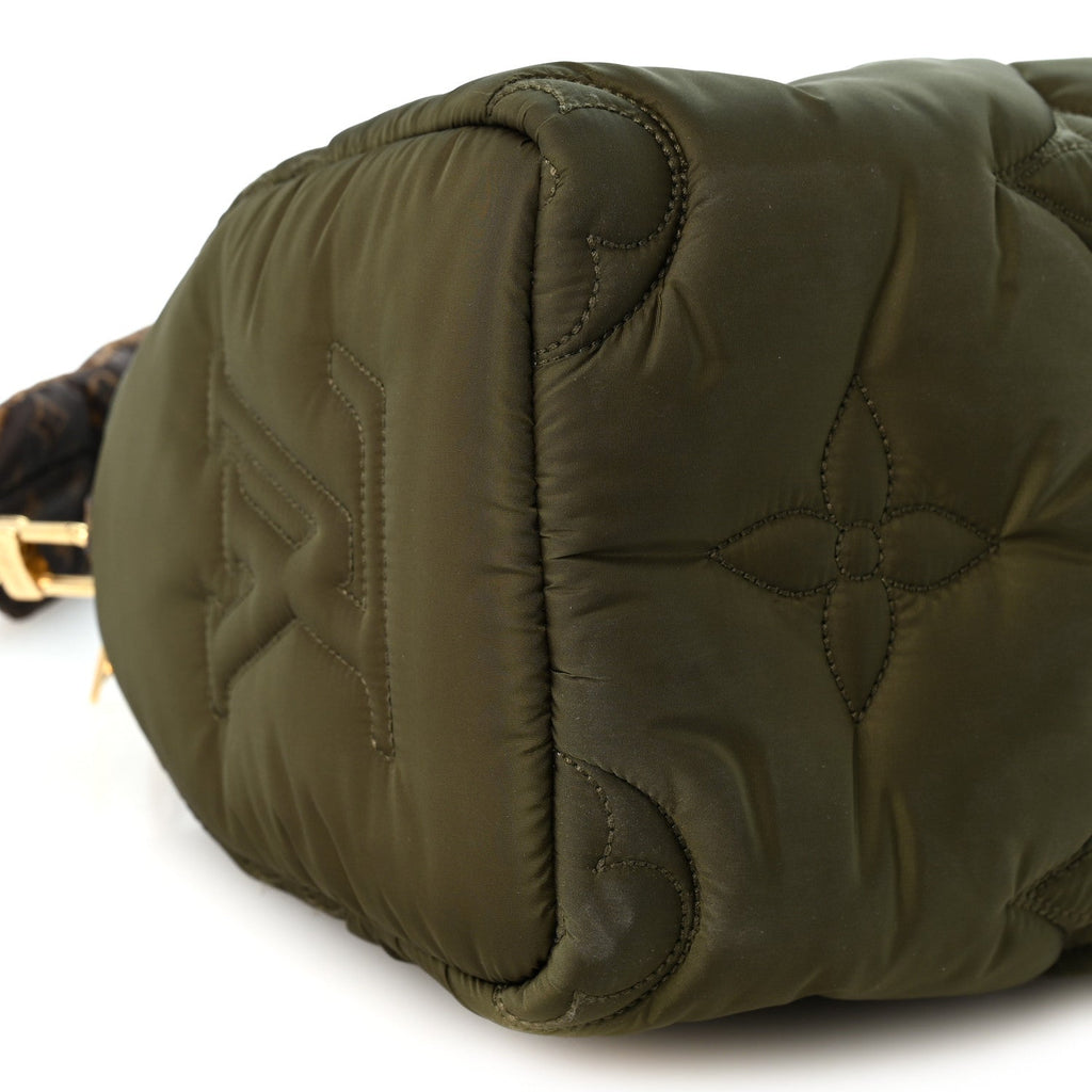 Econyl Mini Monogram Pillow Speedy Bandouliere 25 Khaki
