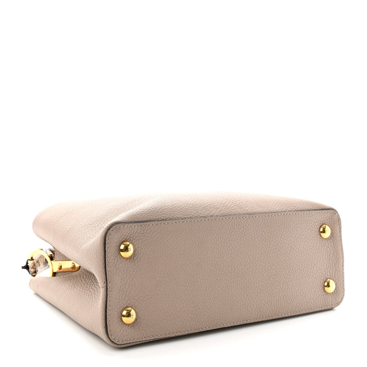 Taurillon Snakeskin Capucines PM Galet
