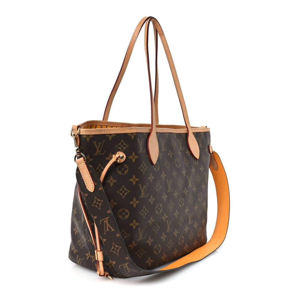 Monogram Inside Out Neverfull Bandouliere MM Jaune Safran