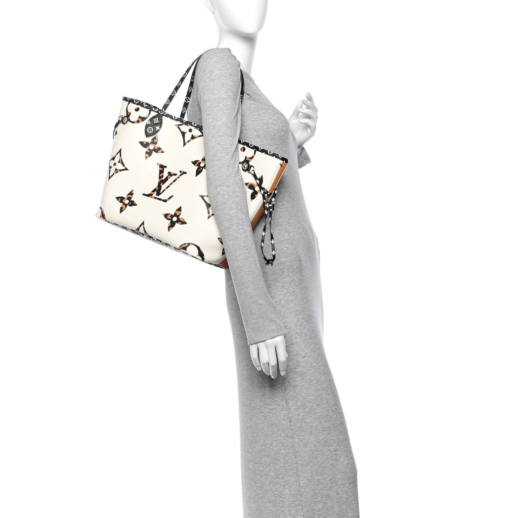 Monogram Giant Jungle Neverfull MM Ivory