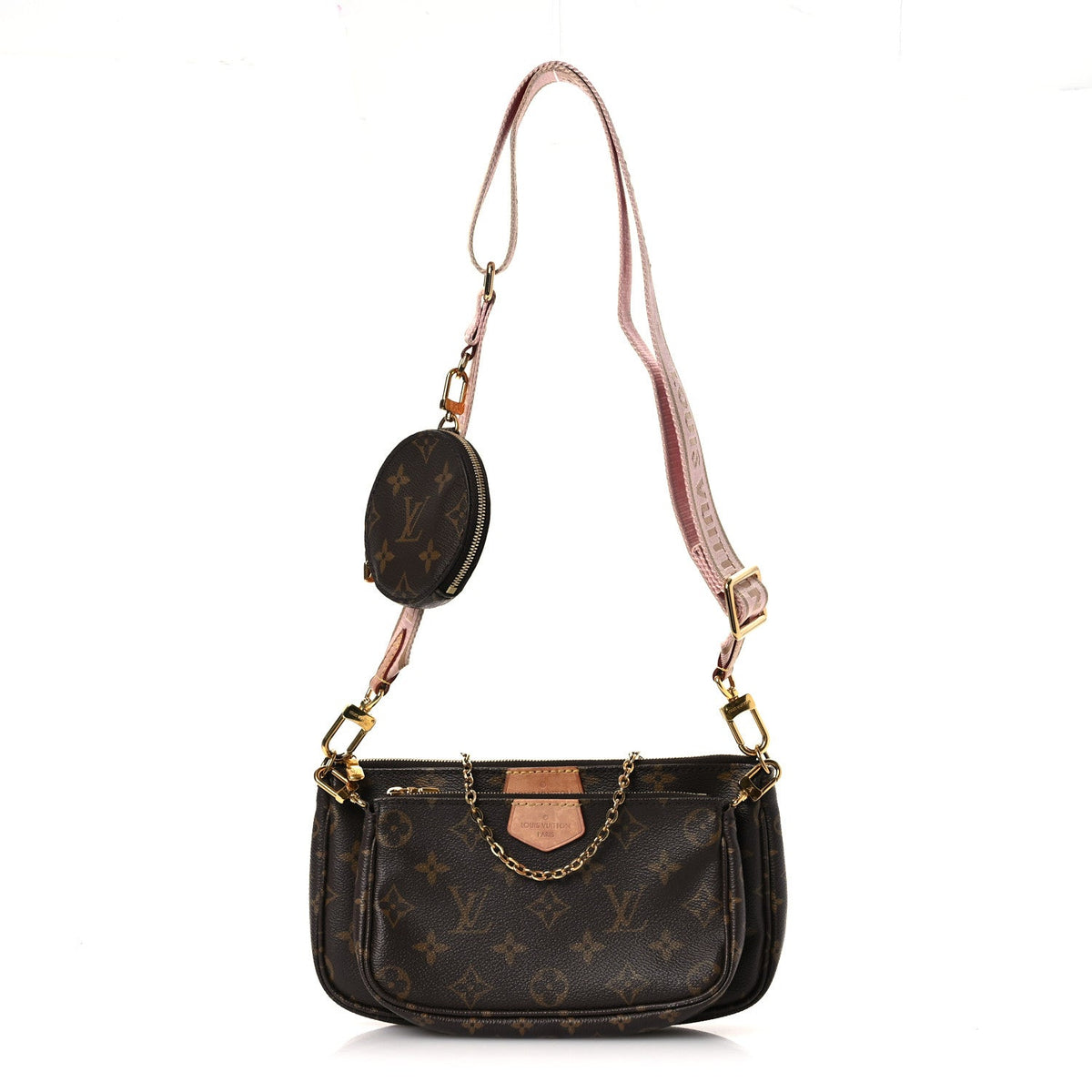 Monogram Multi Pochette Accessories Rose Clair