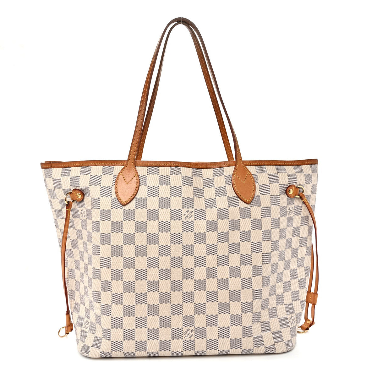 Damier Azur Neo Neverfull MM Rose Ballerine