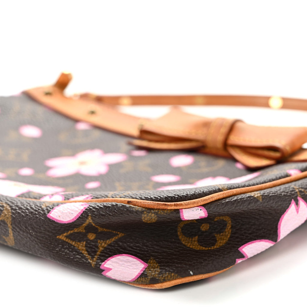 Monogram Cherry Blossom Pochette Accessories Brown