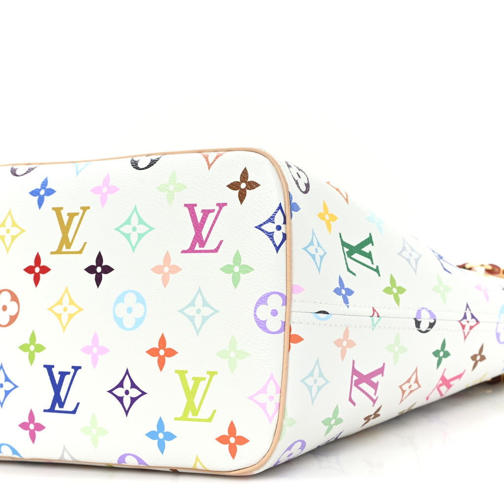 LV X TM Monogram Multicolor Neverfull MM White