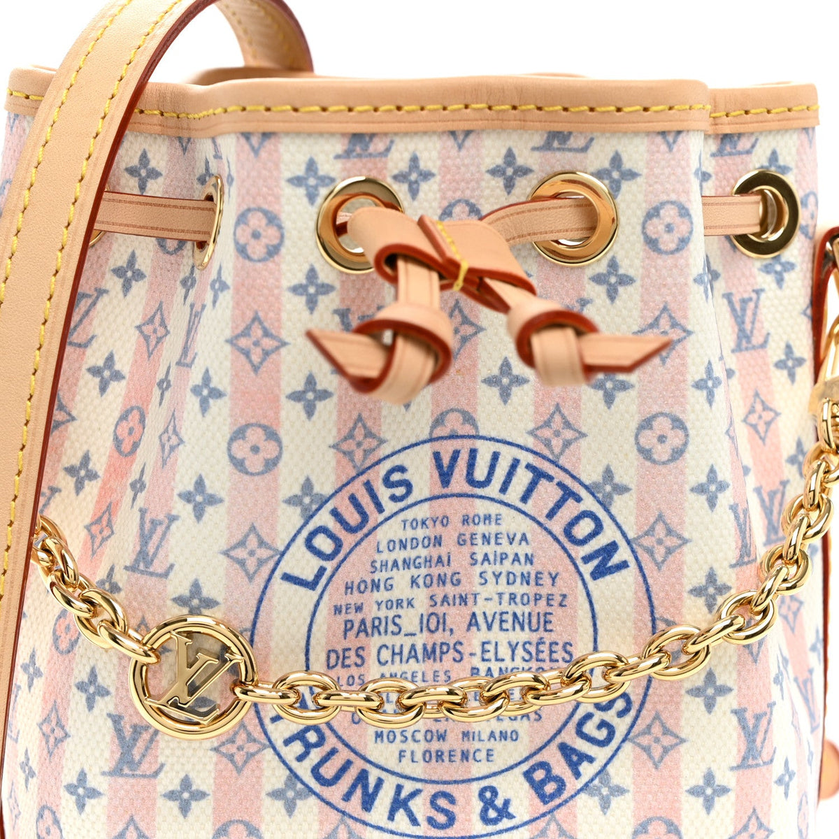Minigram LV Stamp Nano Noe Blue