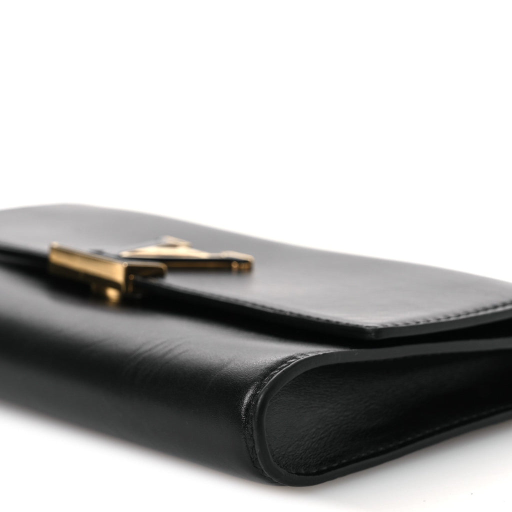 Calfskin LV Wallet On Chain Capucines Black