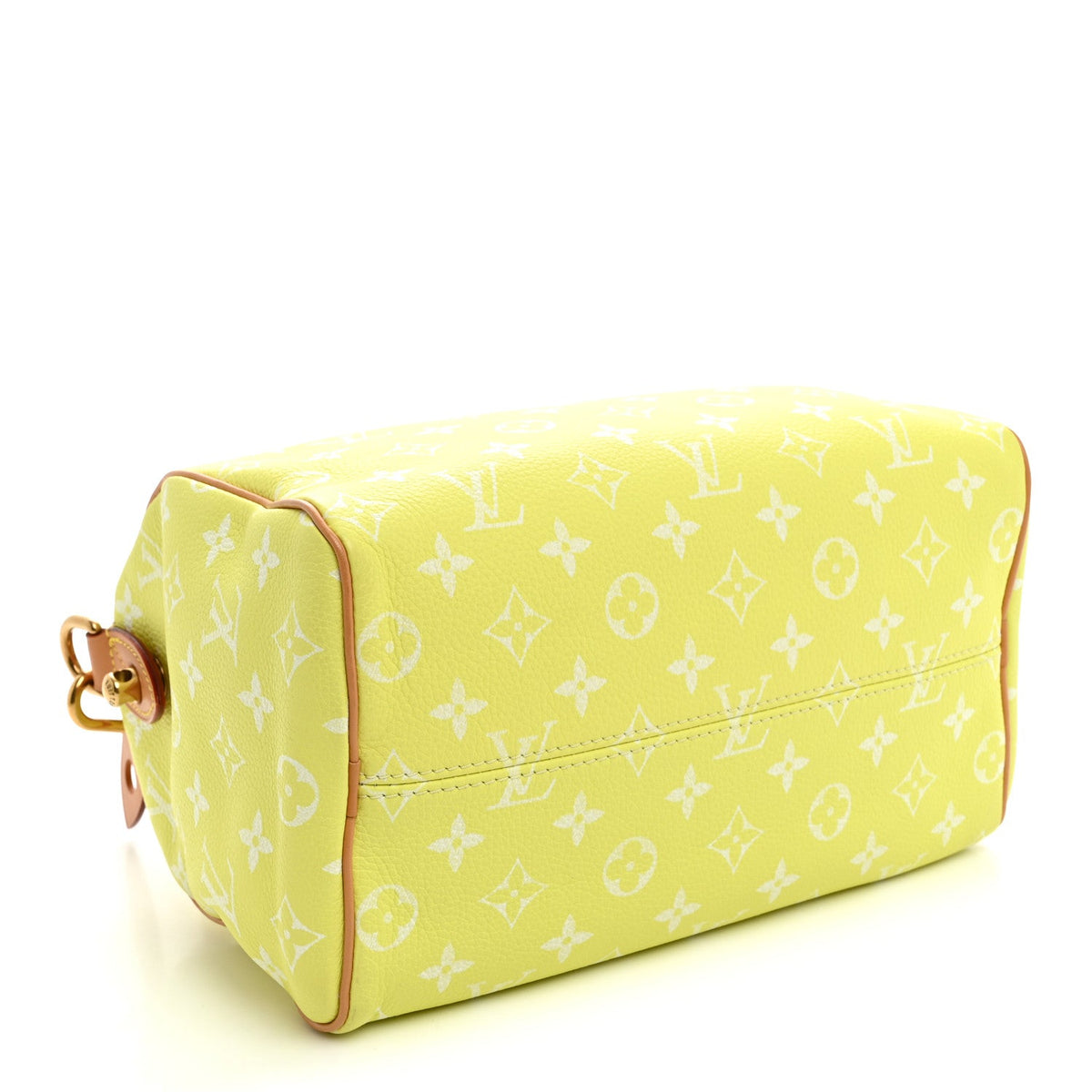 Calfskin Monogram Speedy P9 Bandouliere 25 Lemonade Yellow
