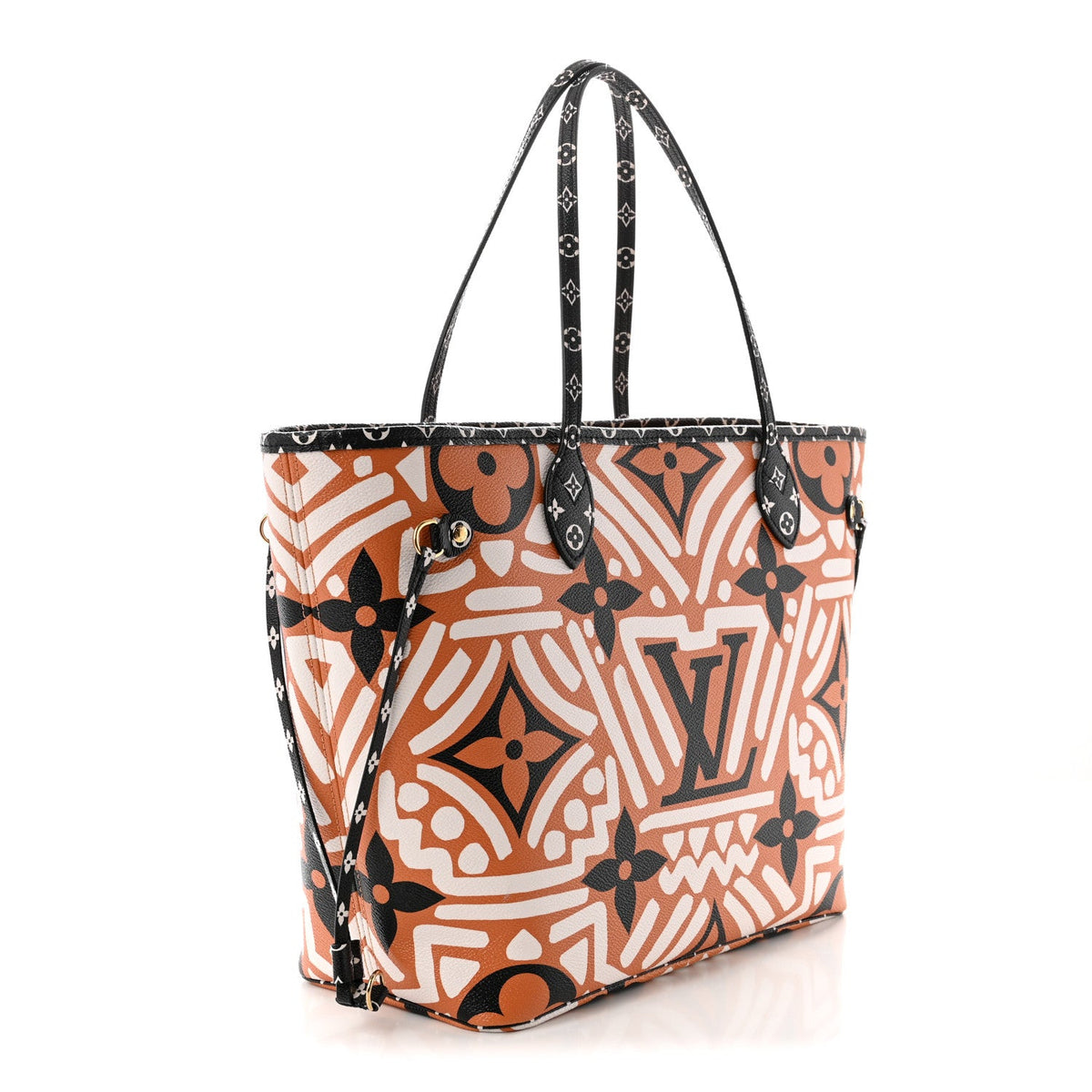 Monogram Giant Crafty Neverfull MM Creme Caramel