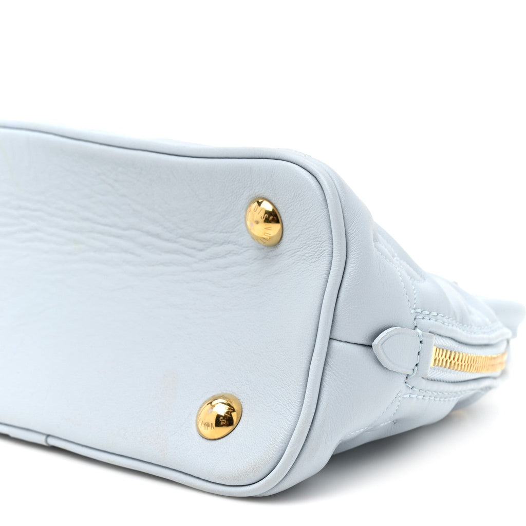 Calfskin Bubblegram Alma BB Ice Blue