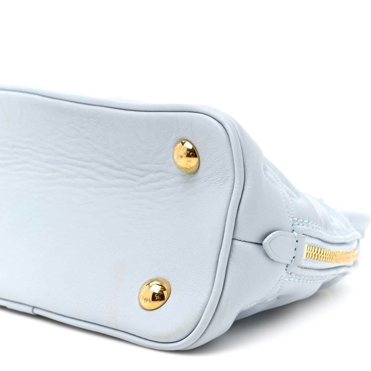 Calfskin Bubblegram Alma BB Ice Blue