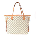 Damier Azur Neo Neverfull MM Rose Ballerine