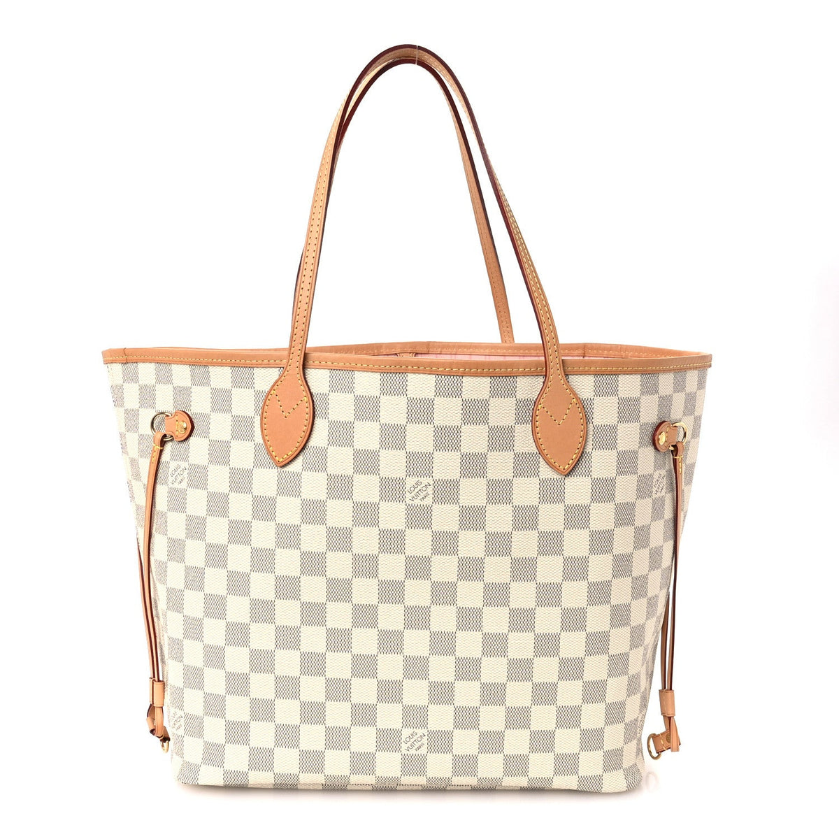Damier Azur Neo Neverfull MM Rose Ballerine