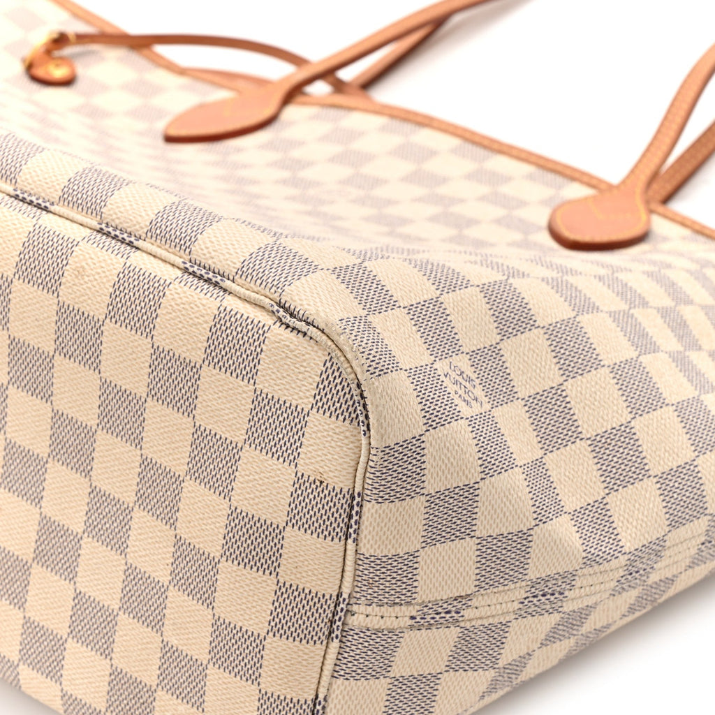 Damier Azur Neo Neverfull MM Rose Ballerine