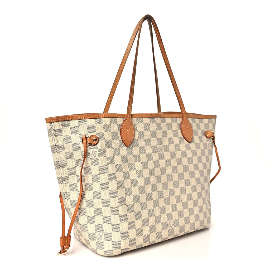 Damier Azur Neo Neverfull MM Rose Ballerine