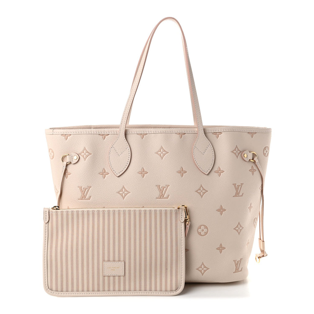 Monogram Debossed Neverfull MM Eden