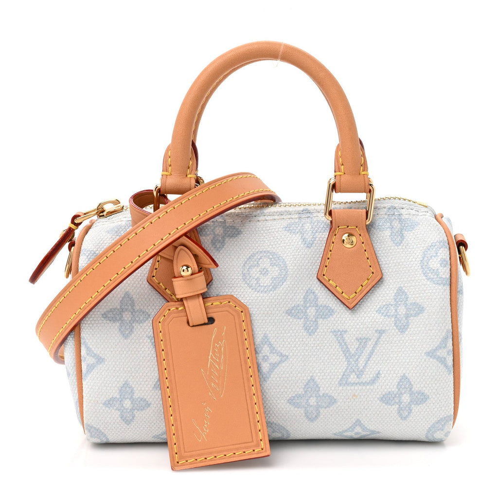 Monogram Origine Nano Speedy Bleu Courrier