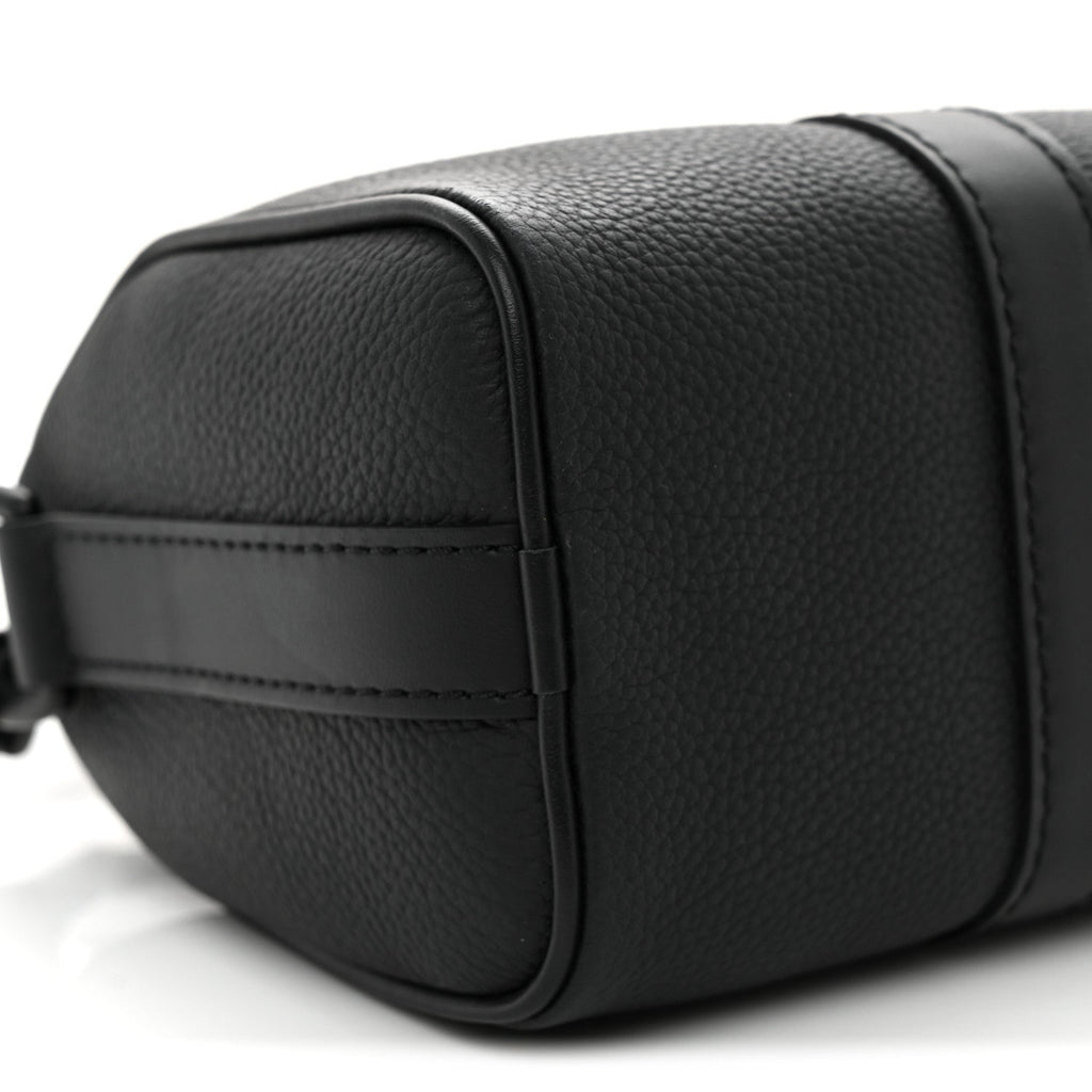 Grained Calfskin Aerogram Keepall XS Black