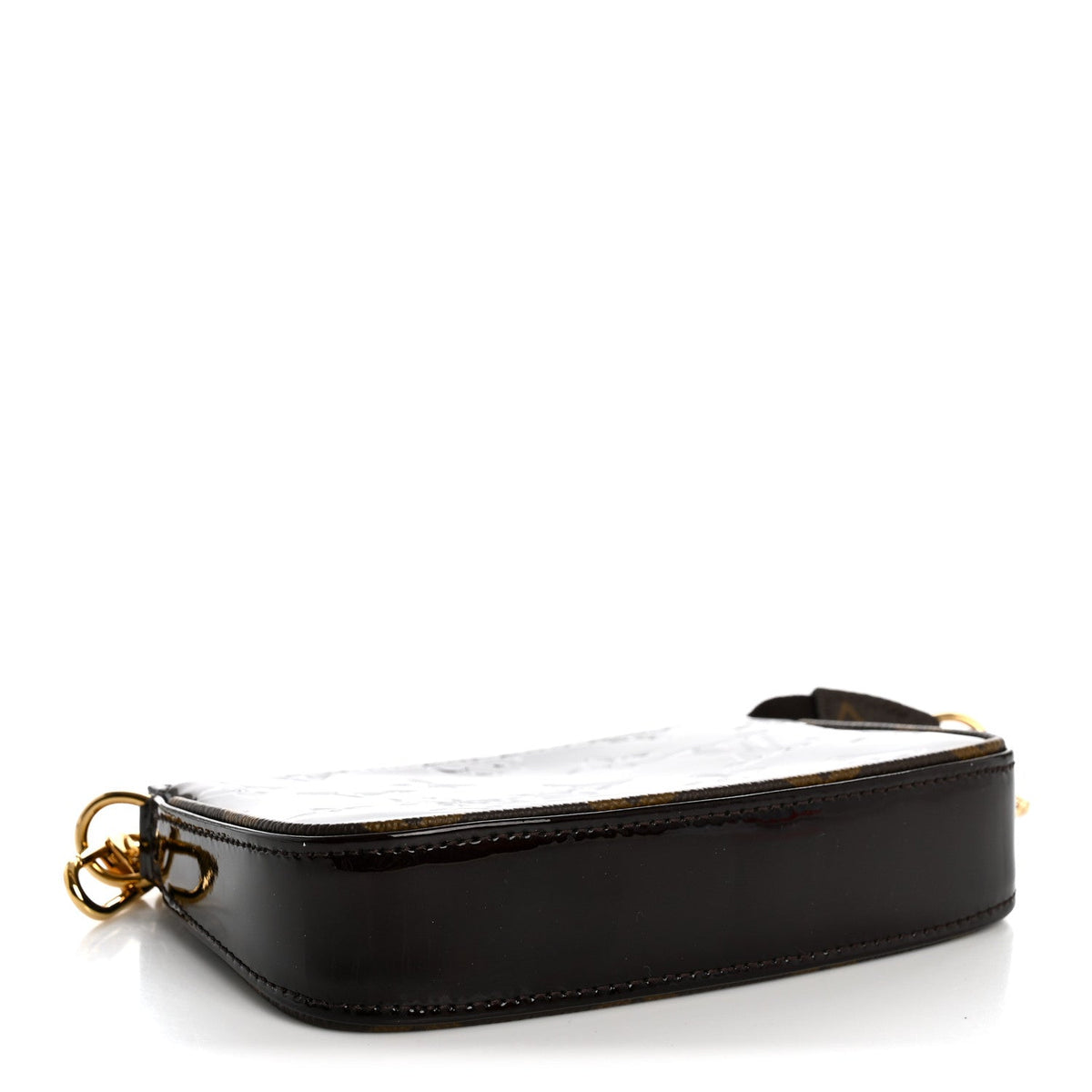 Vernis Monogram Mini Pochette Accessories Amarante