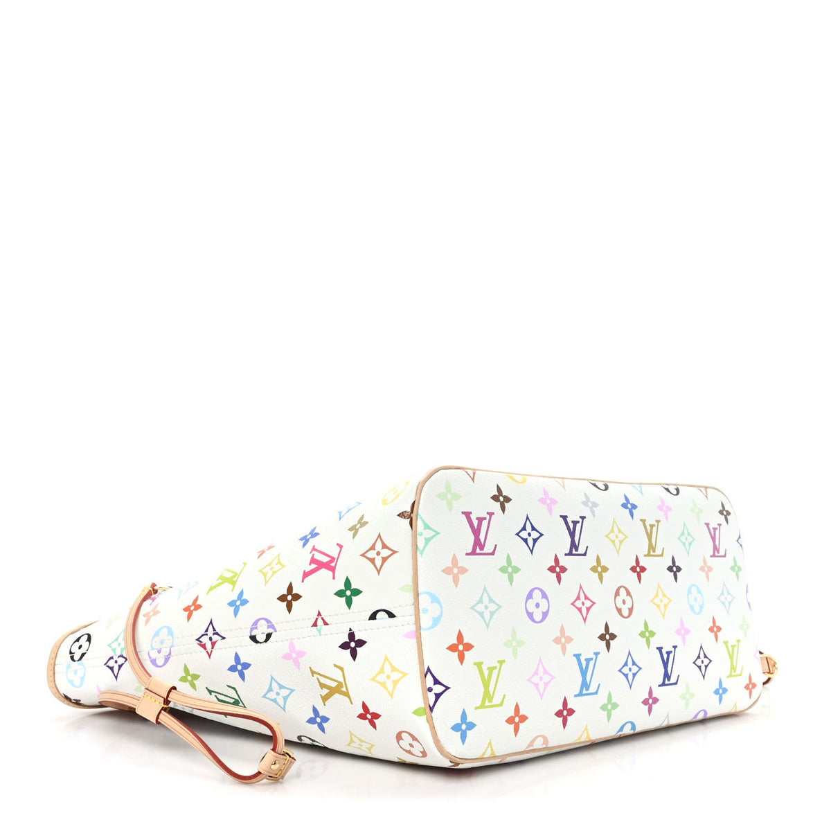 LV X TM Monogram Multicolor Neverfull MM White