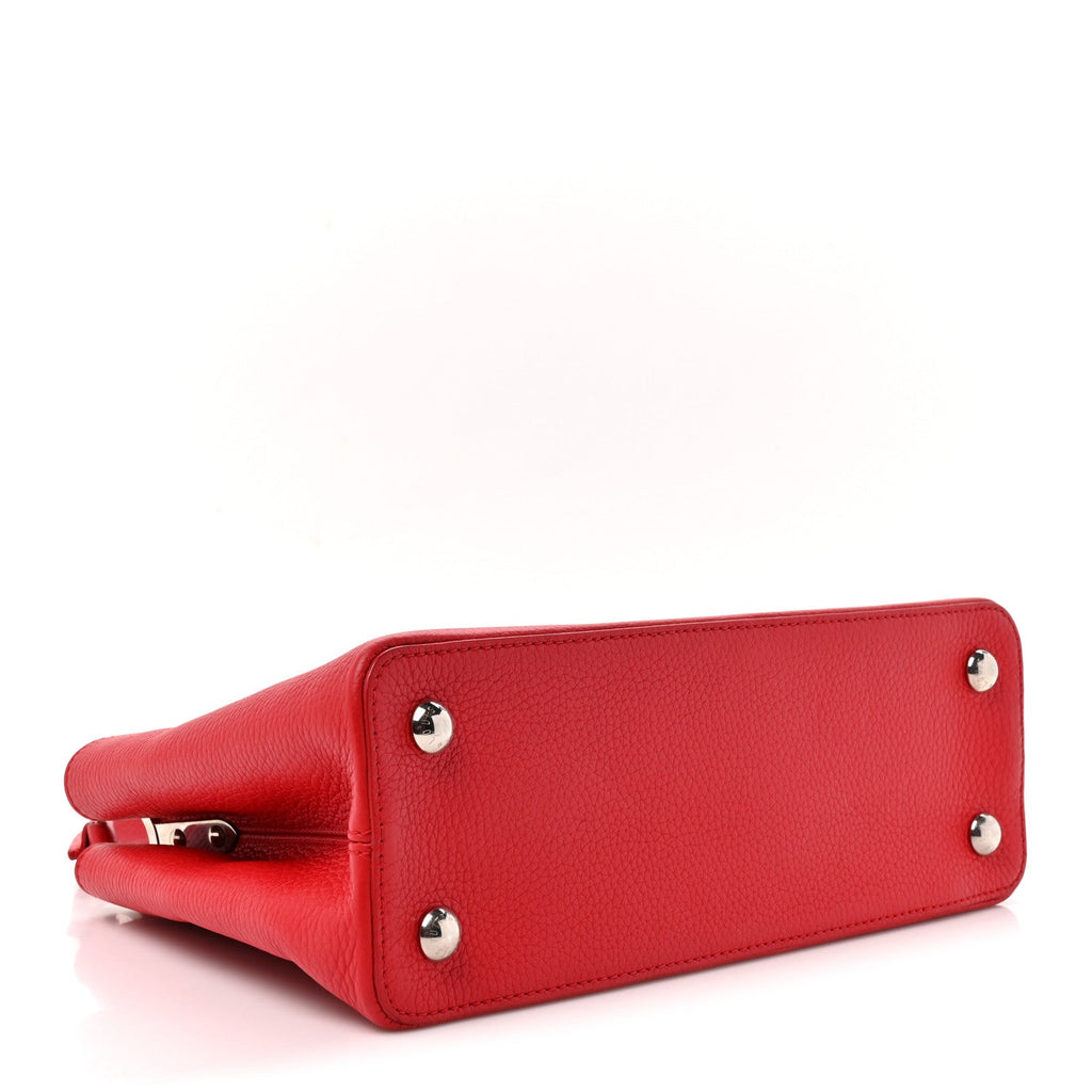 Taurillon Capucines PM Rubis