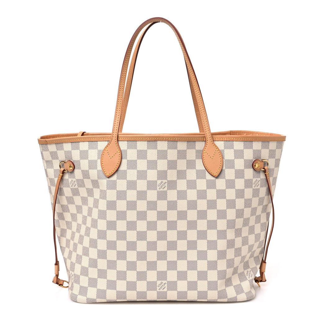 Damier Azur Neo Neverfull MM Rose Ballerine