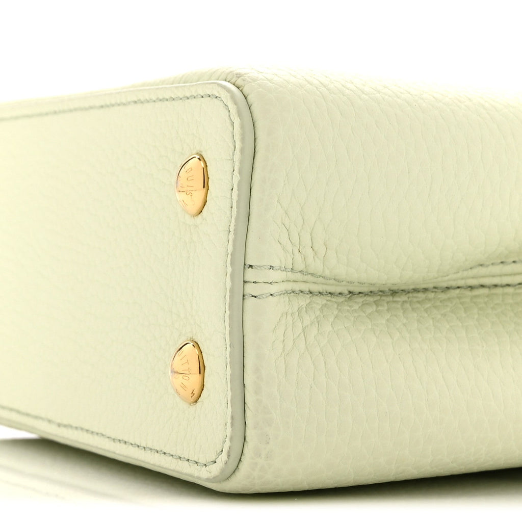 LV X TM Taurillon Mini Capucines Vert d’Eau Green