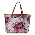 Metallic Monogram LV Garden Neverfull MM Silver